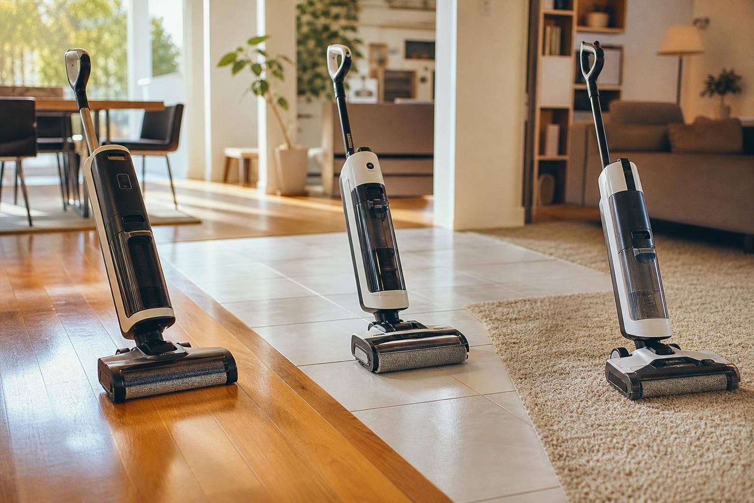 découvrez comment choisir l'aspirateur laveur idéal en fonction du type de sol de votre maison pour un nettoyage efficace et adapté.